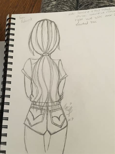 drawing backs of people.